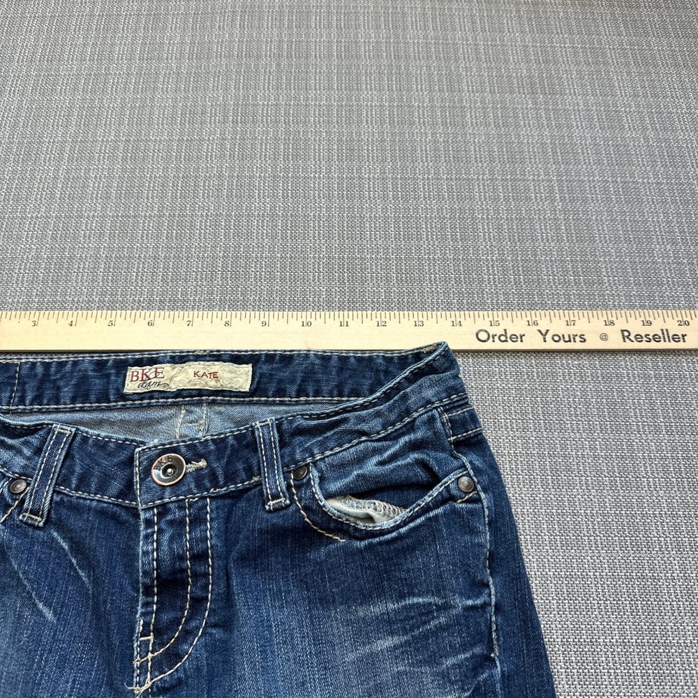 BKE Kate Bootcut Jeans Womens 27 x 31.5 Dark Wash Western Low Rise - Picture 8 of 12